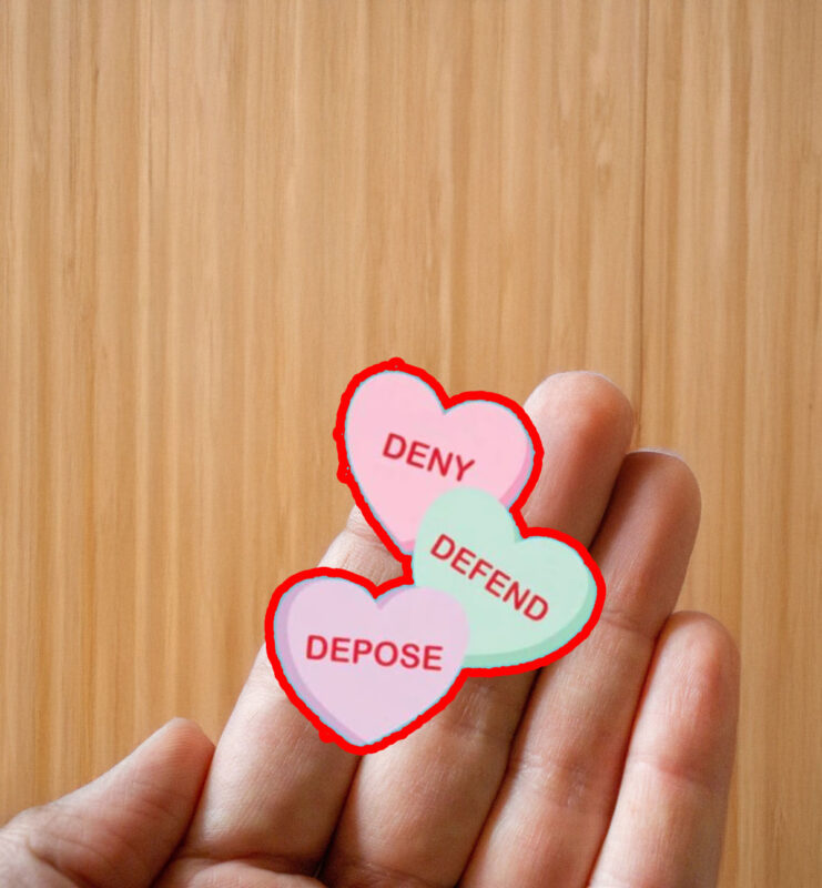 Triple D, Heart Deny Defend Depose Sticker ,Car Magnet