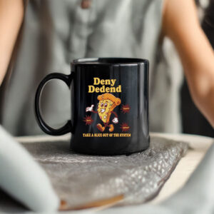 retro pizza, Anticapitalist Gift, Deny Defend Depose Mug